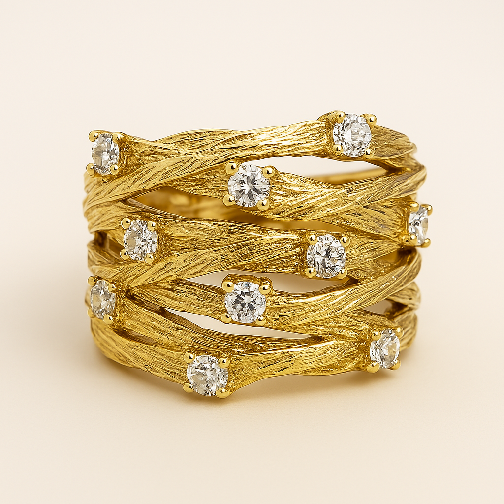 Marisse – Vintage-Ring in Gold mit zartem Glanz