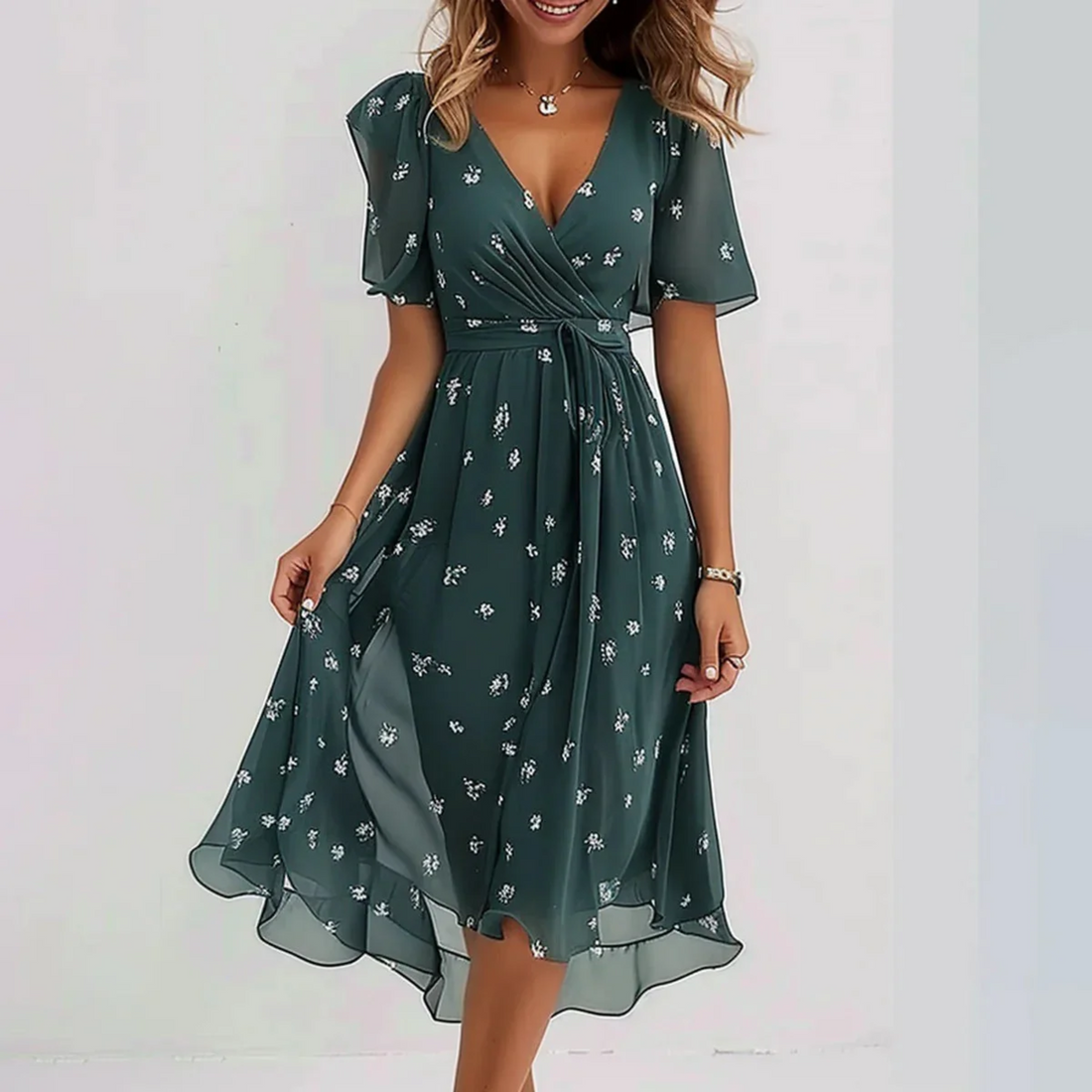 Connie – Stilvolles Damen Wickelkleid