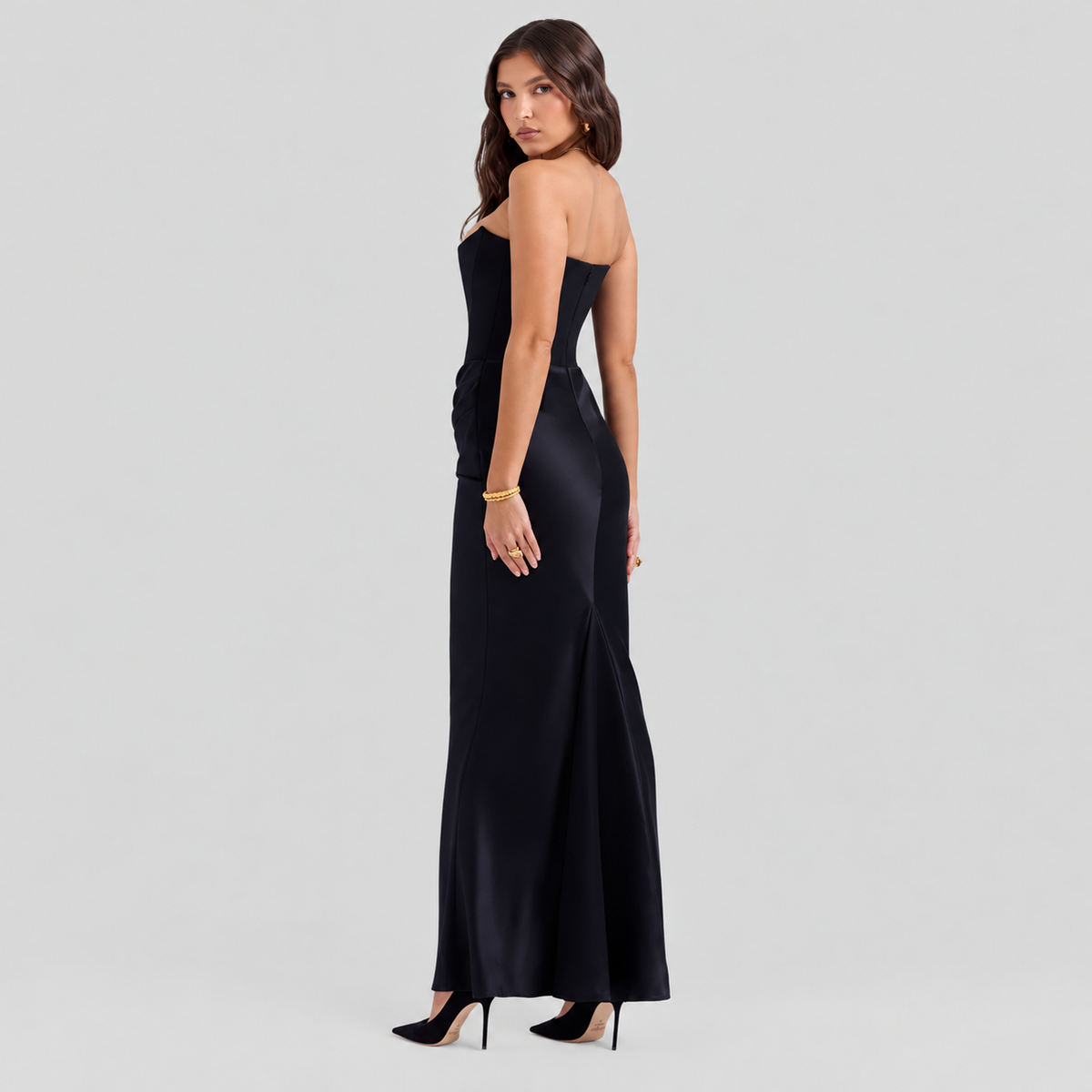 Elisabeth – Maxikleid elegant mit freien Schultern für Damen
