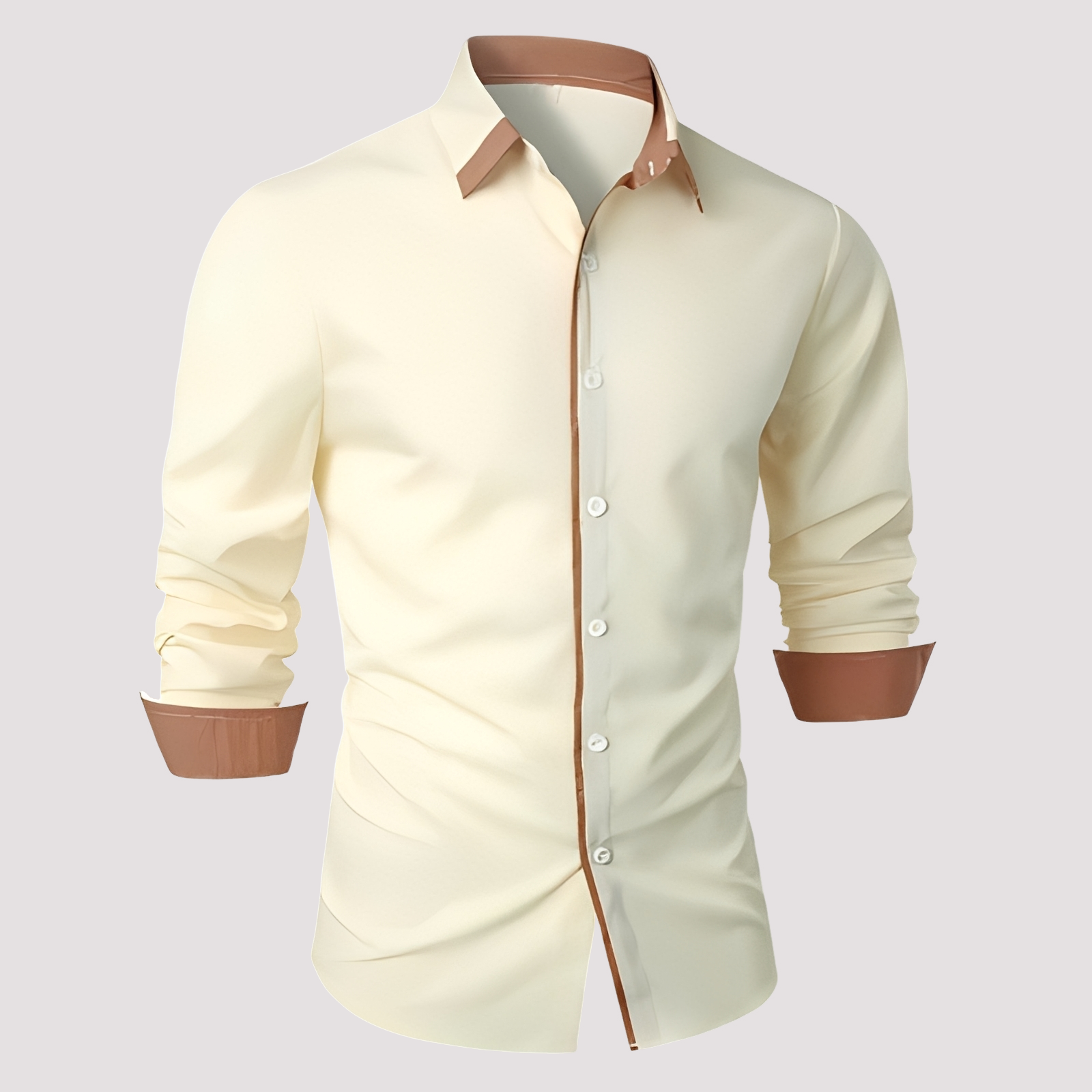 Samuel - Elegantes Langarm-Overshirt für Herren