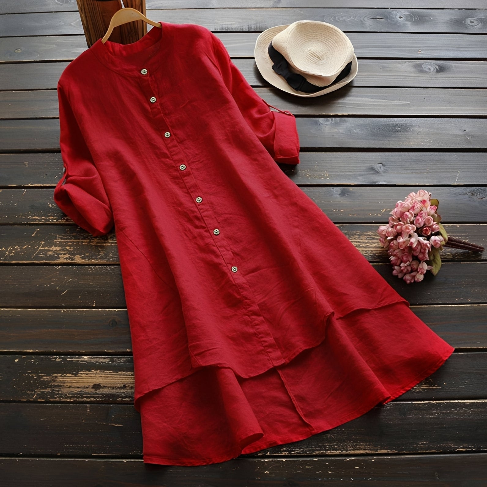 Mildred - Schickes Kleid mit Knöpfen