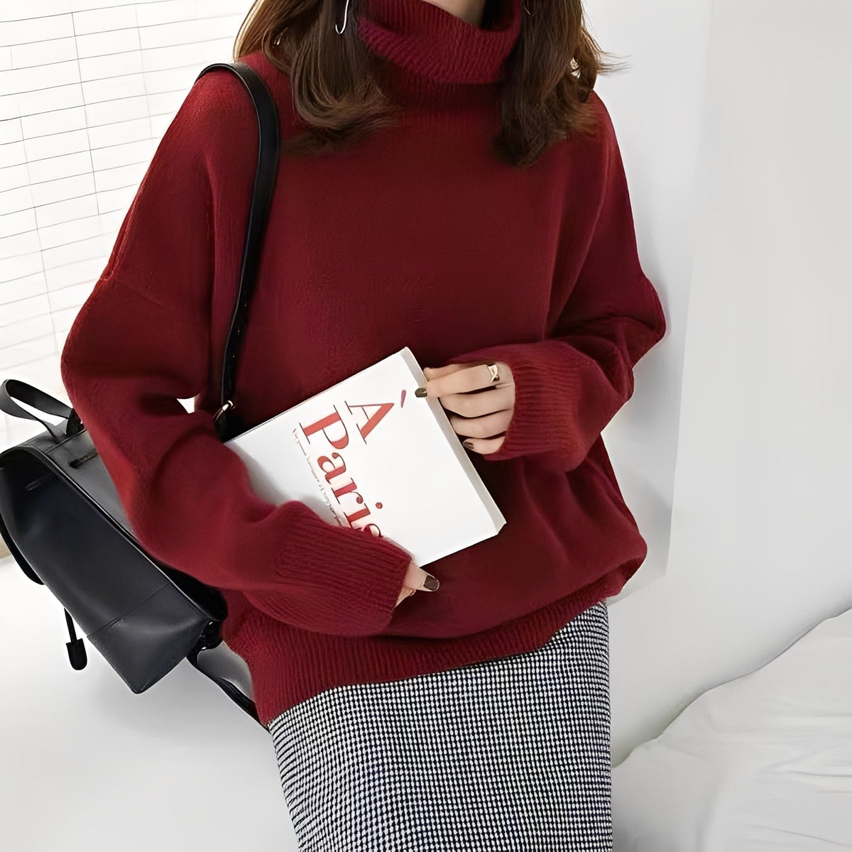 Clementine - Bequemer Damenpullover mit Rollkragen