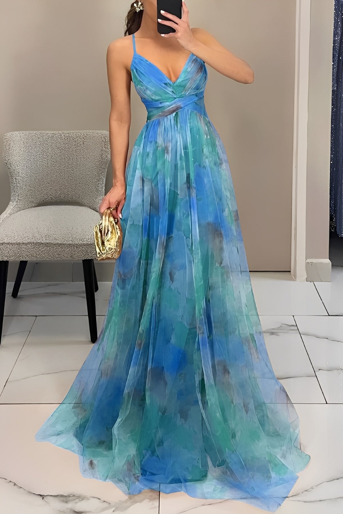 Davina - Stilvolles A-Linien Maxikleid
