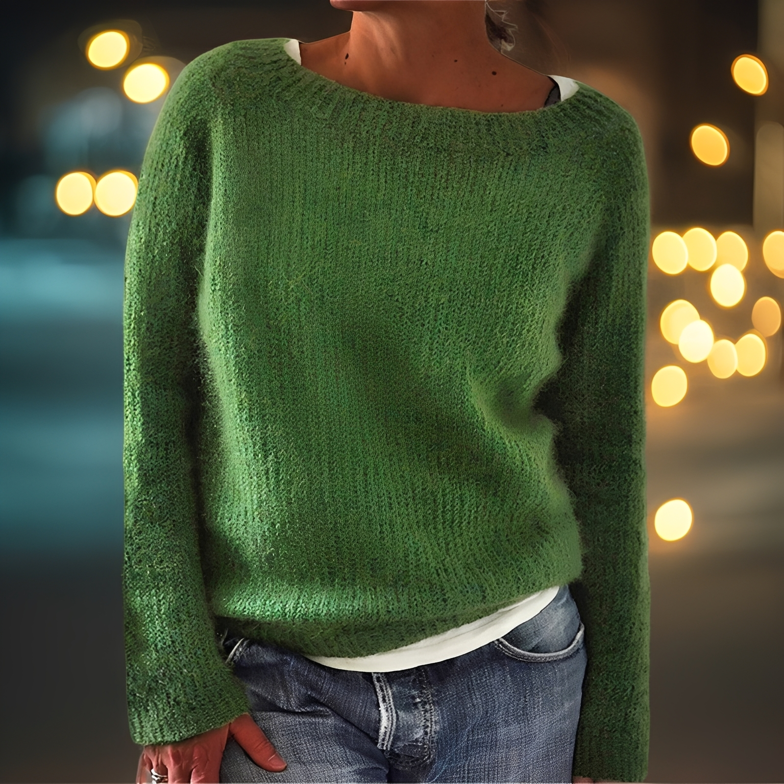 Abeeha - Damenpullover mit entspannter Passform