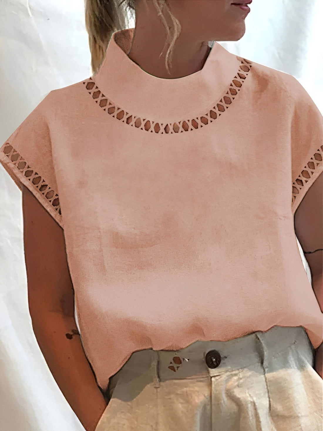 Nannie - Elegantes Top mit Ausschnitt für Frauen