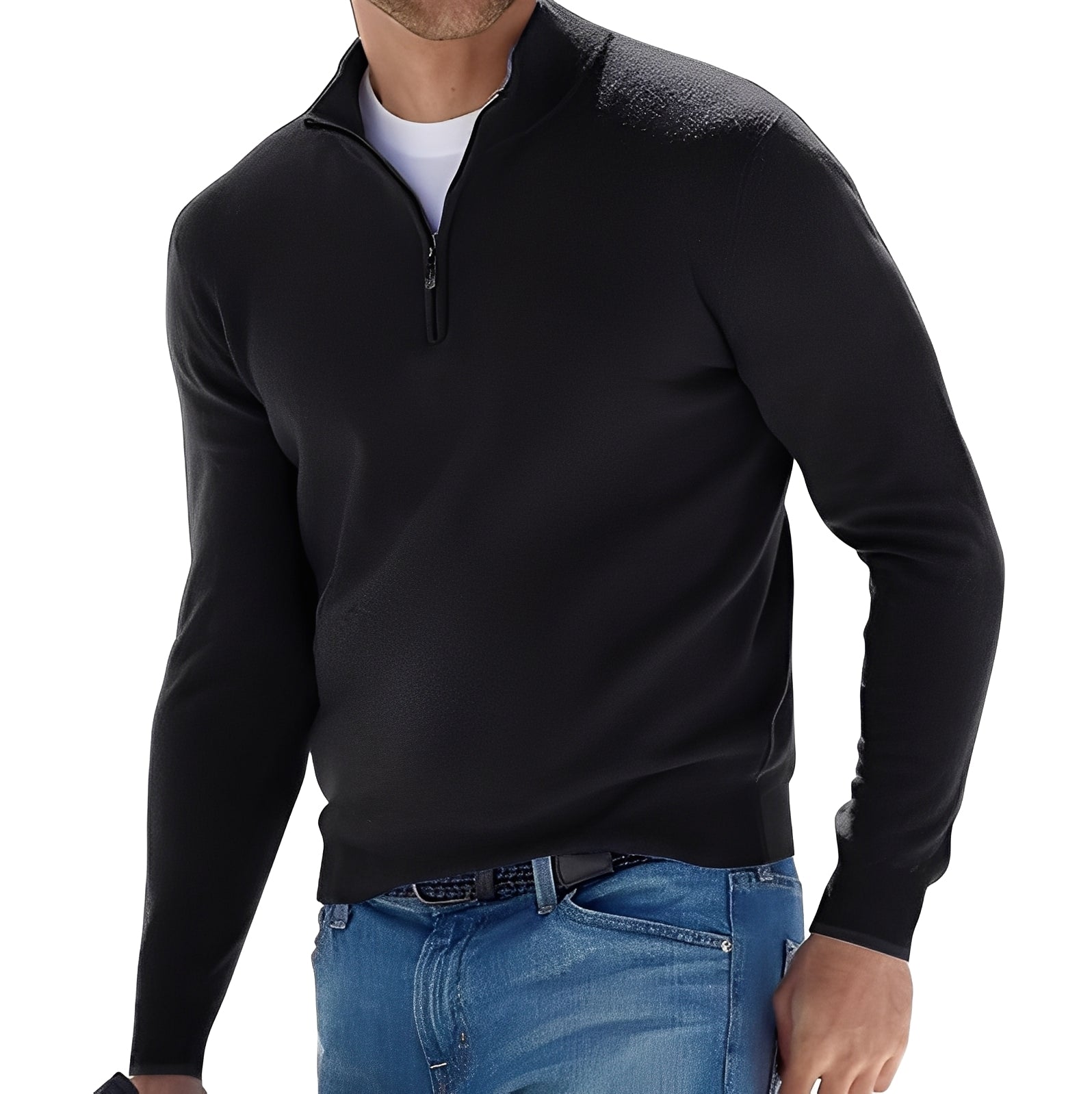 Ralph - Komfortabler Herrenpullover mit Zipper
