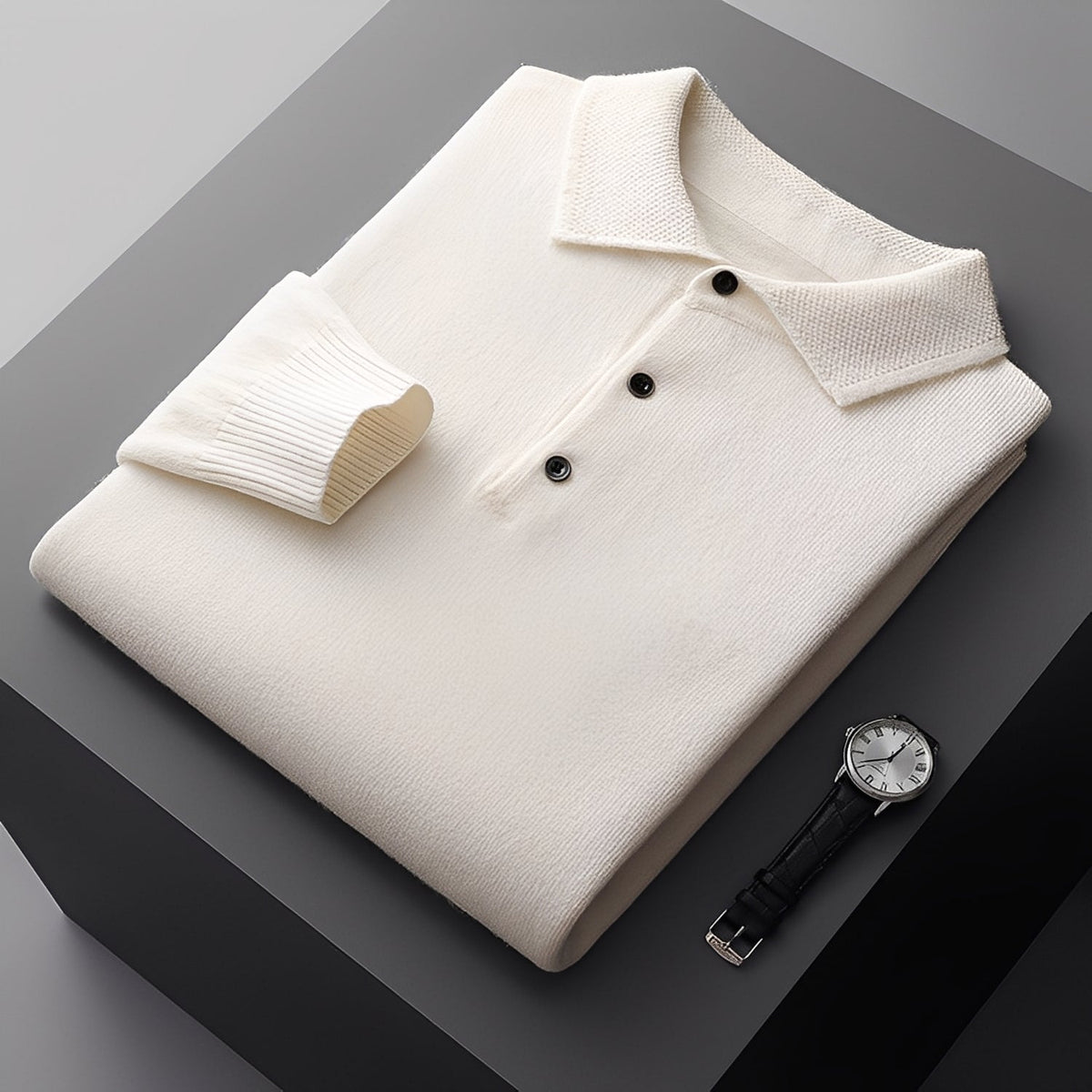 Romilly - Schicker Herrenpulli mit Polokragen