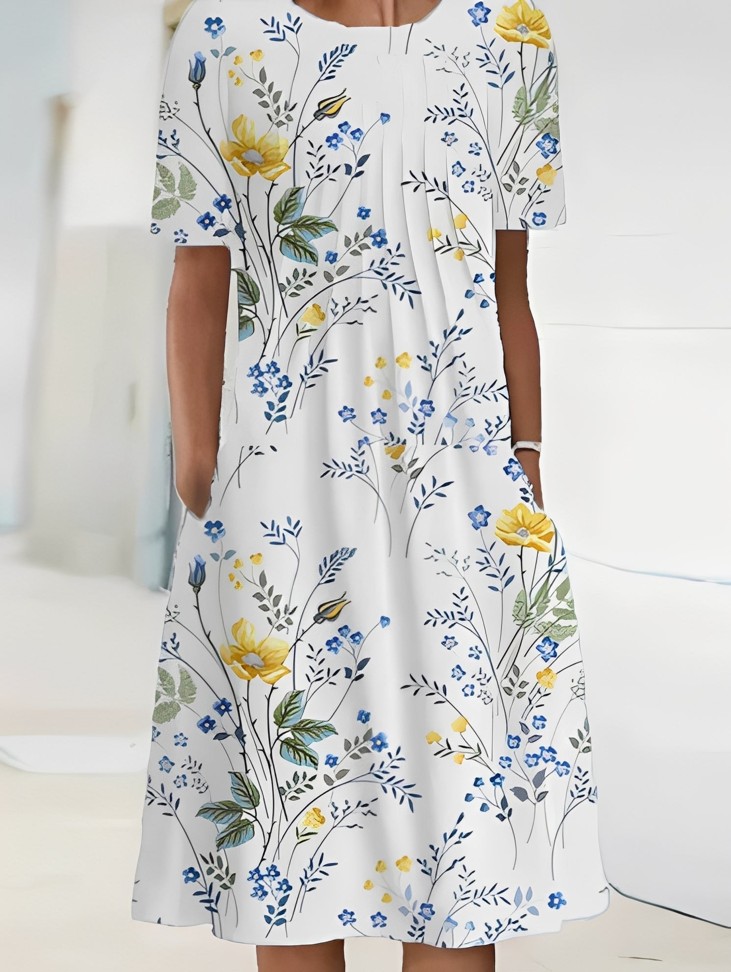 Jodie - Elegantes bedrucktes Damenkleid