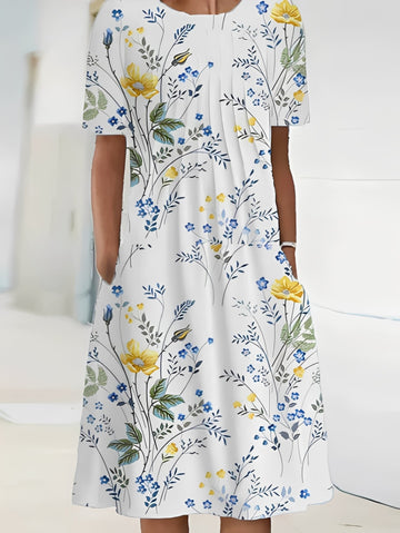 Jodie - Elegantes bedrucktes Damenkleid