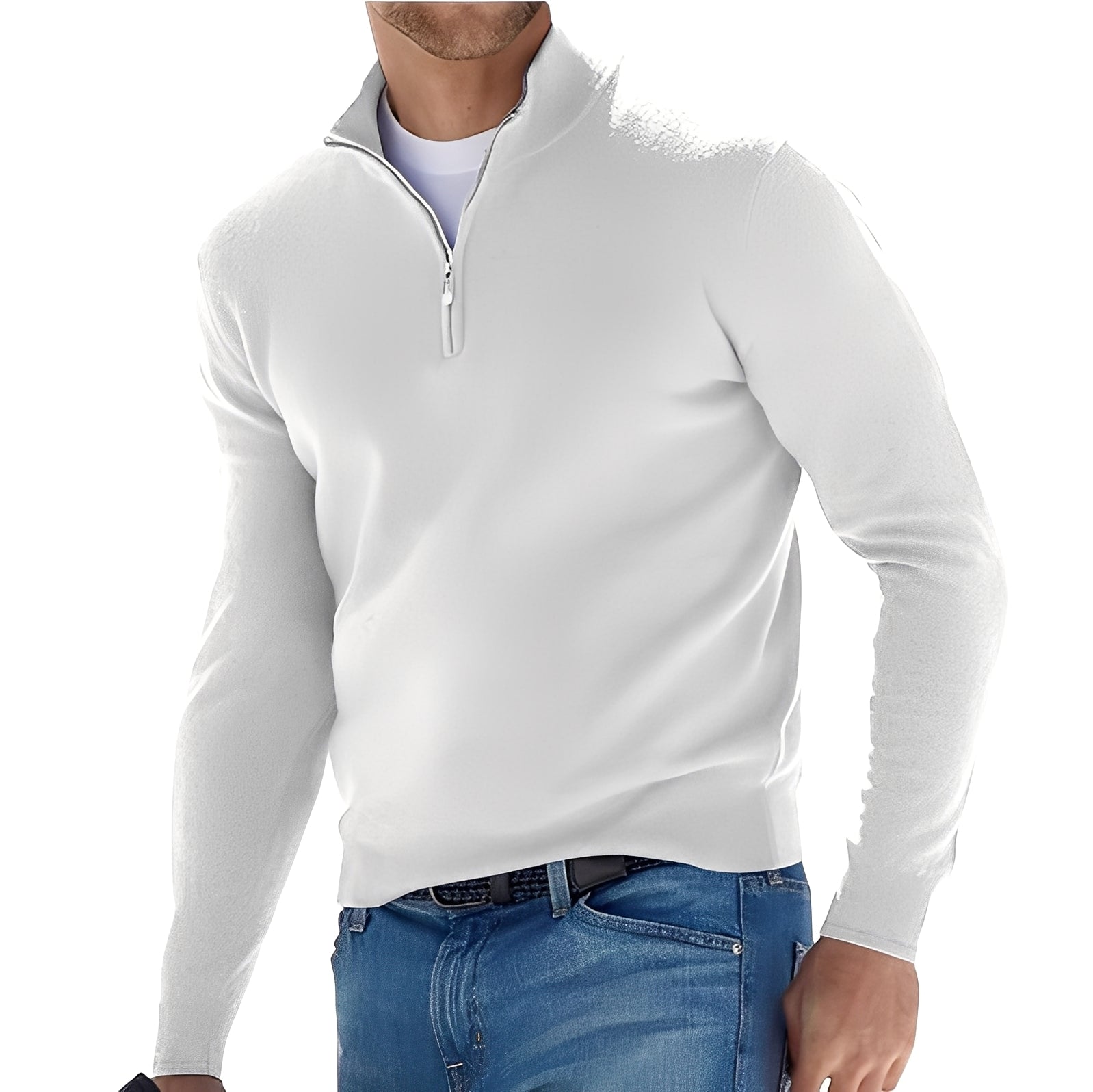 Ralph - Komfortabler Herrenpullover mit Zipper