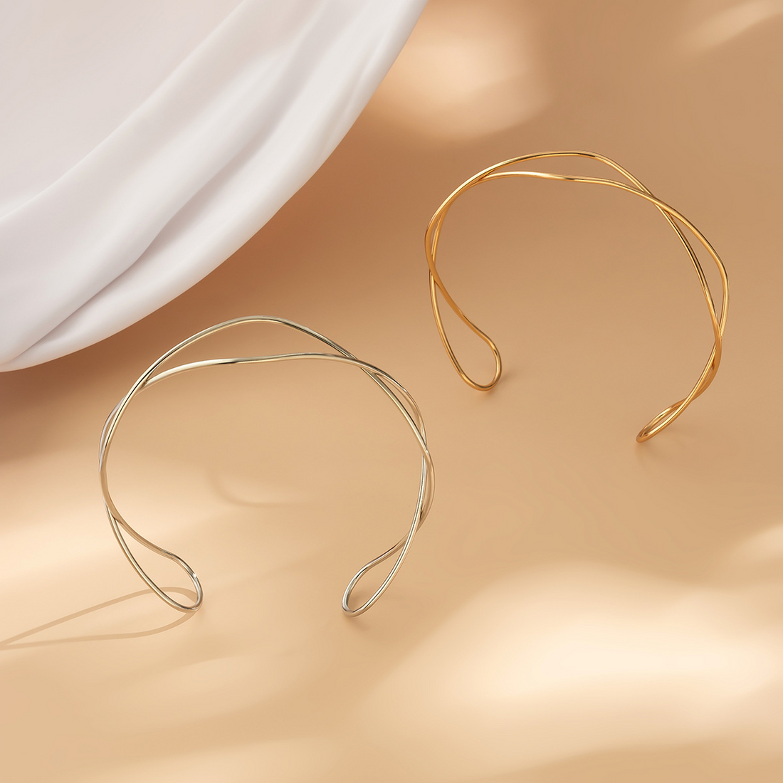 Geflochtene Drahtkette - Moderner Choker