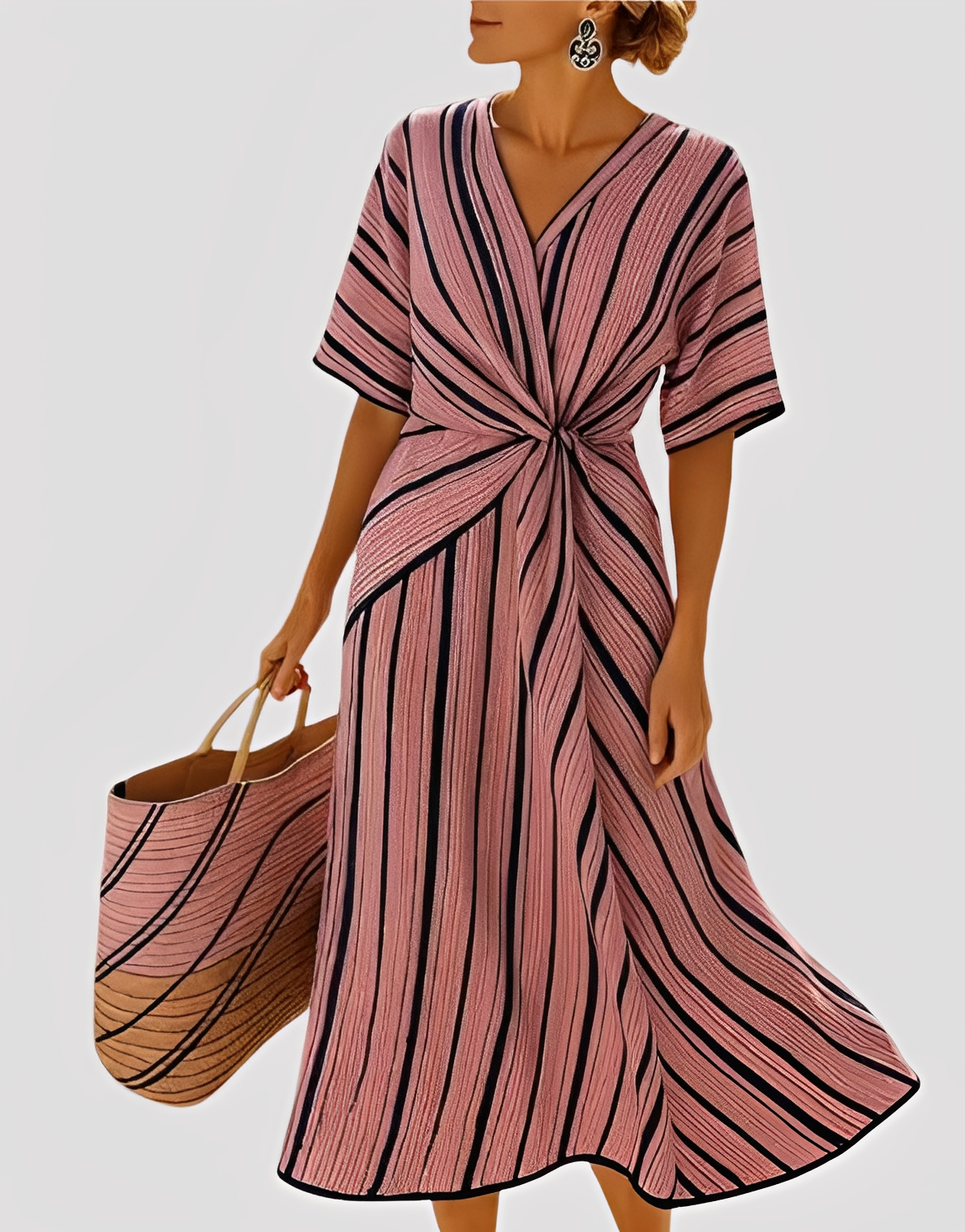 Mabel - Elegantes, locker geschnittenes Damen-Maxikleid