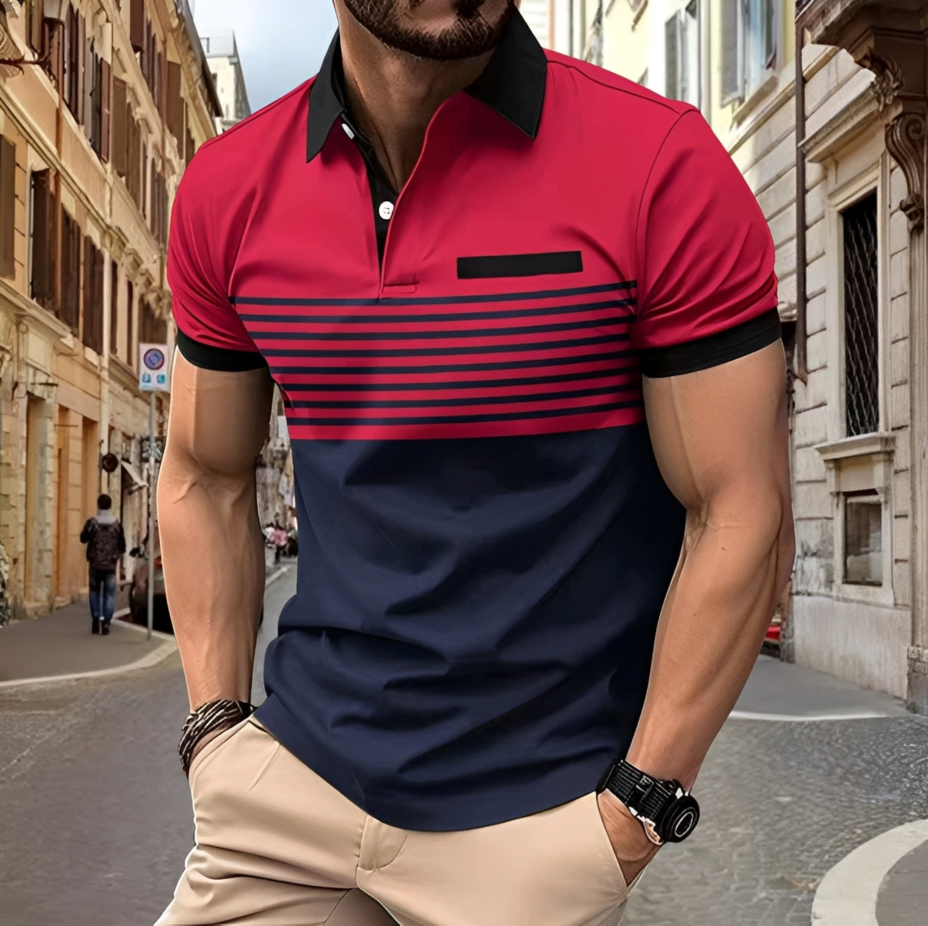 Thomas - Elegantes, schmal geschnittenes Poloshirt für Herren