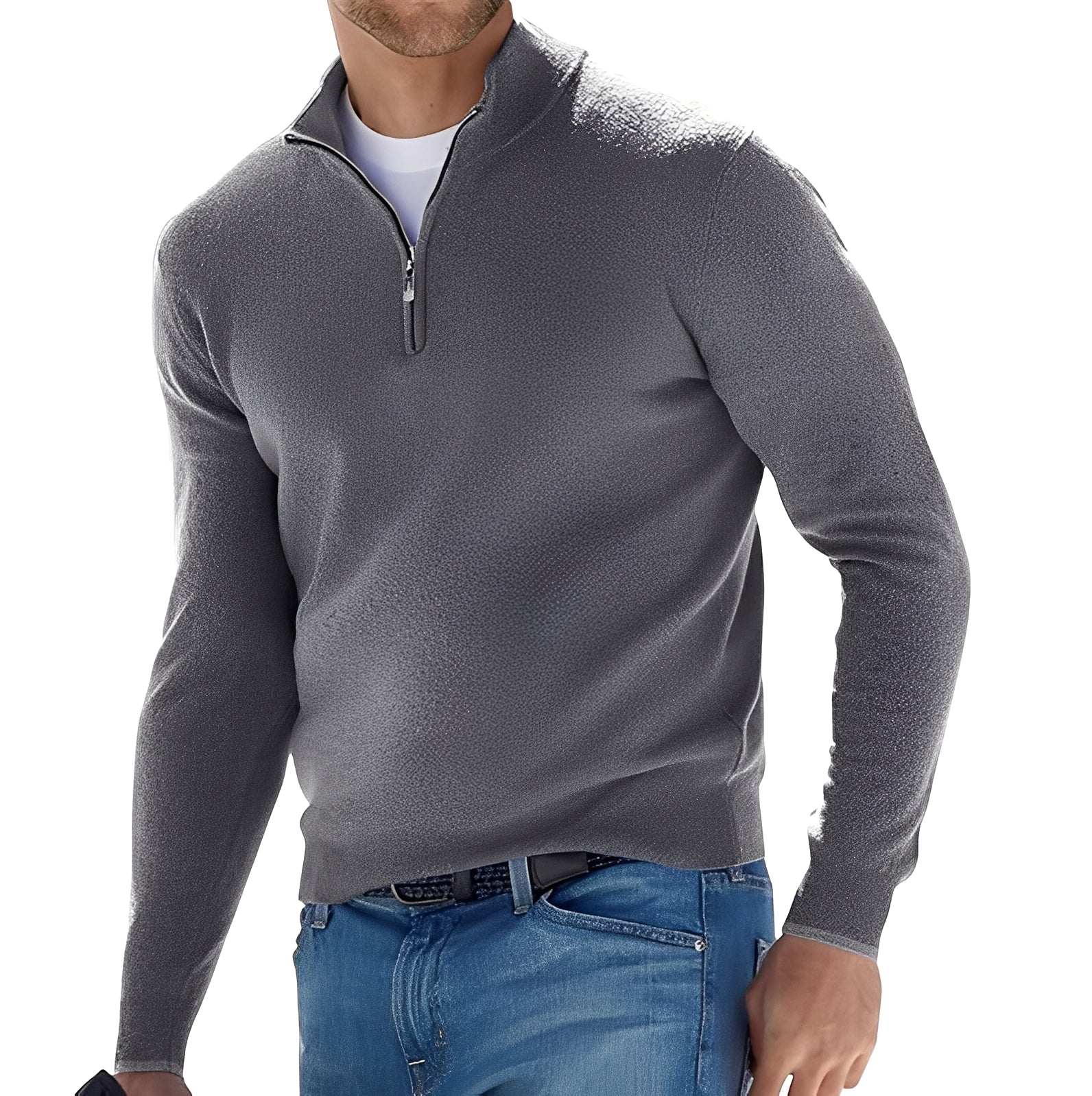 Ralph - Komfortabler Herrenpullover mit Zipper
