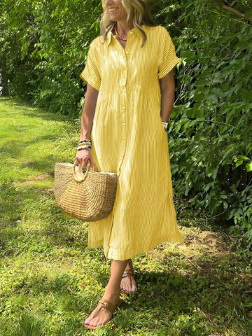 Alana - Bequemes gestreiftes Hemdkleid für Frauen