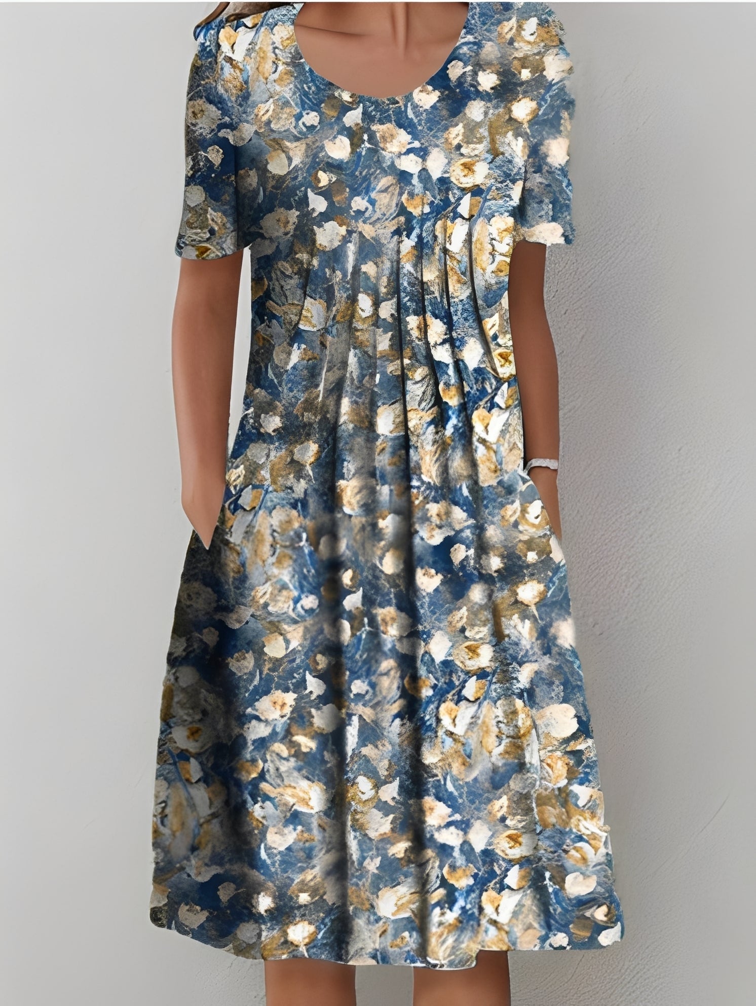 Jodie - Elegantes bedrucktes Damenkleid