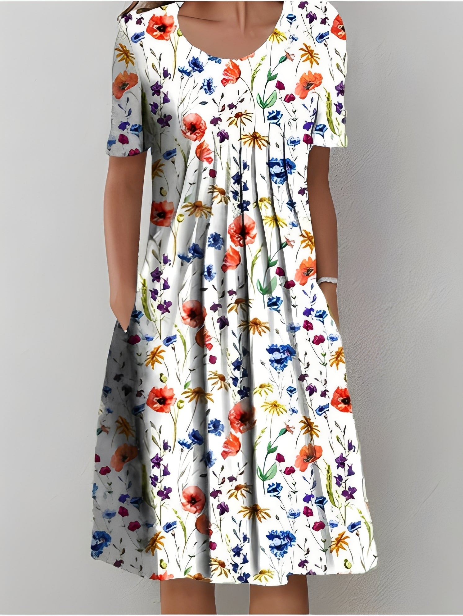 Jodie - Elegantes bedrucktes Damenkleid