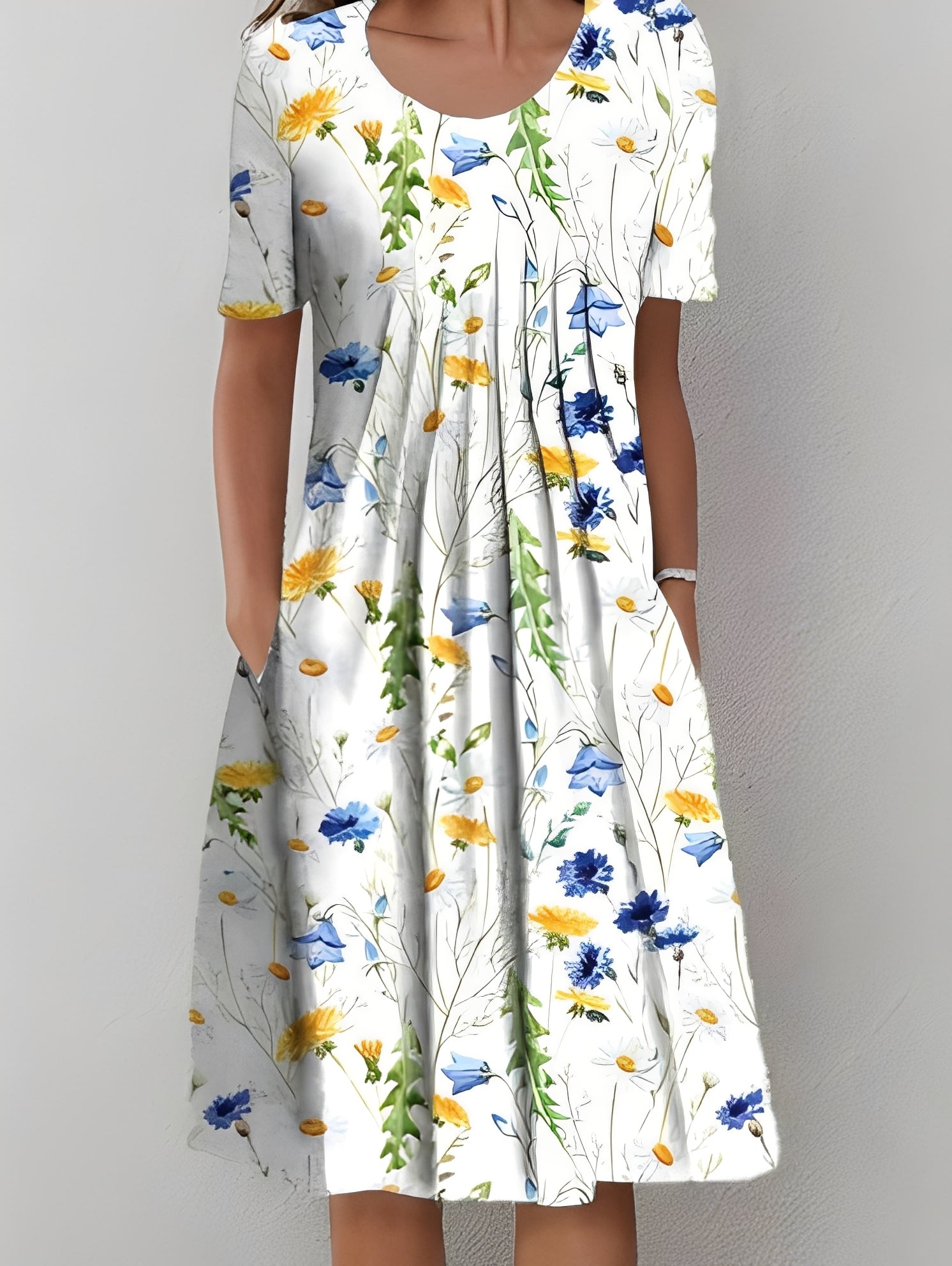 Jodie - Elegantes bedrucktes Damenkleid
