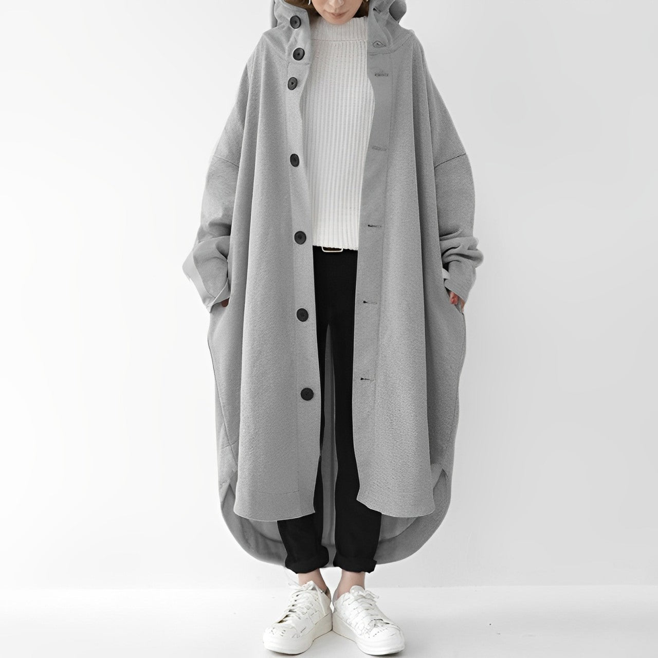 Cailyn - Gemütlicher langer Trenchcoat
