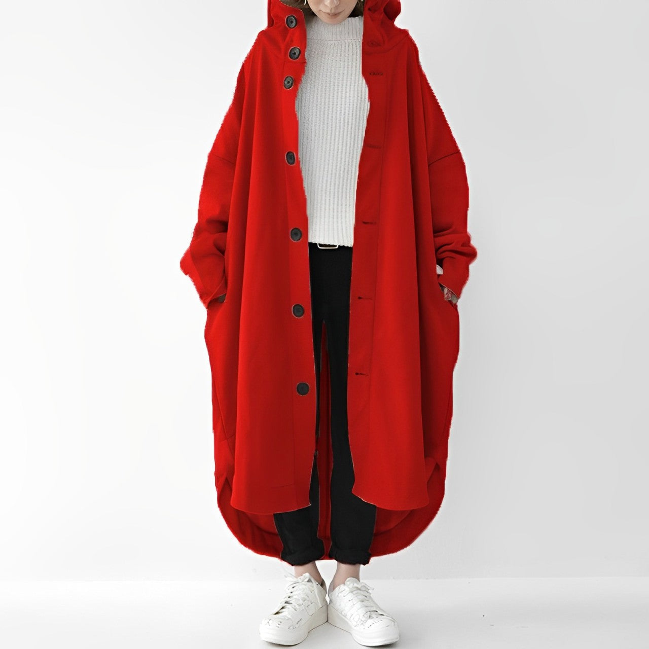 Cailyn - Gemütlicher langer Trenchcoat