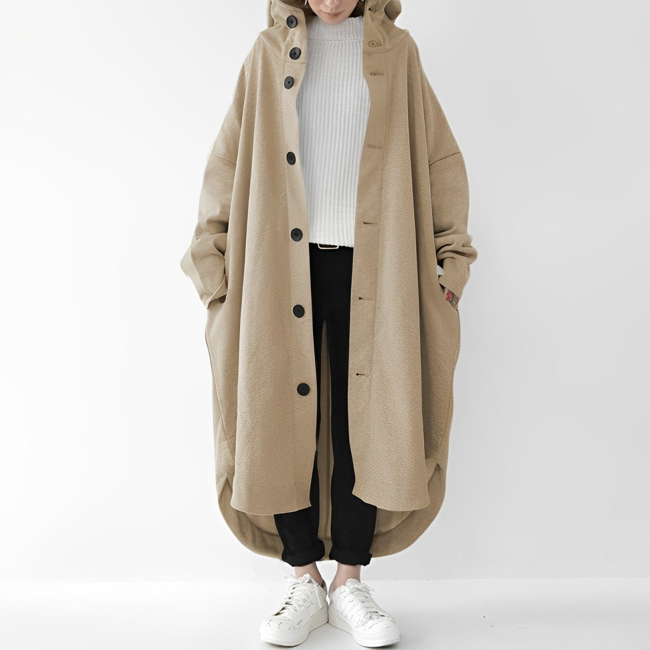 Cailyn - Gemütlicher langer Trenchcoat