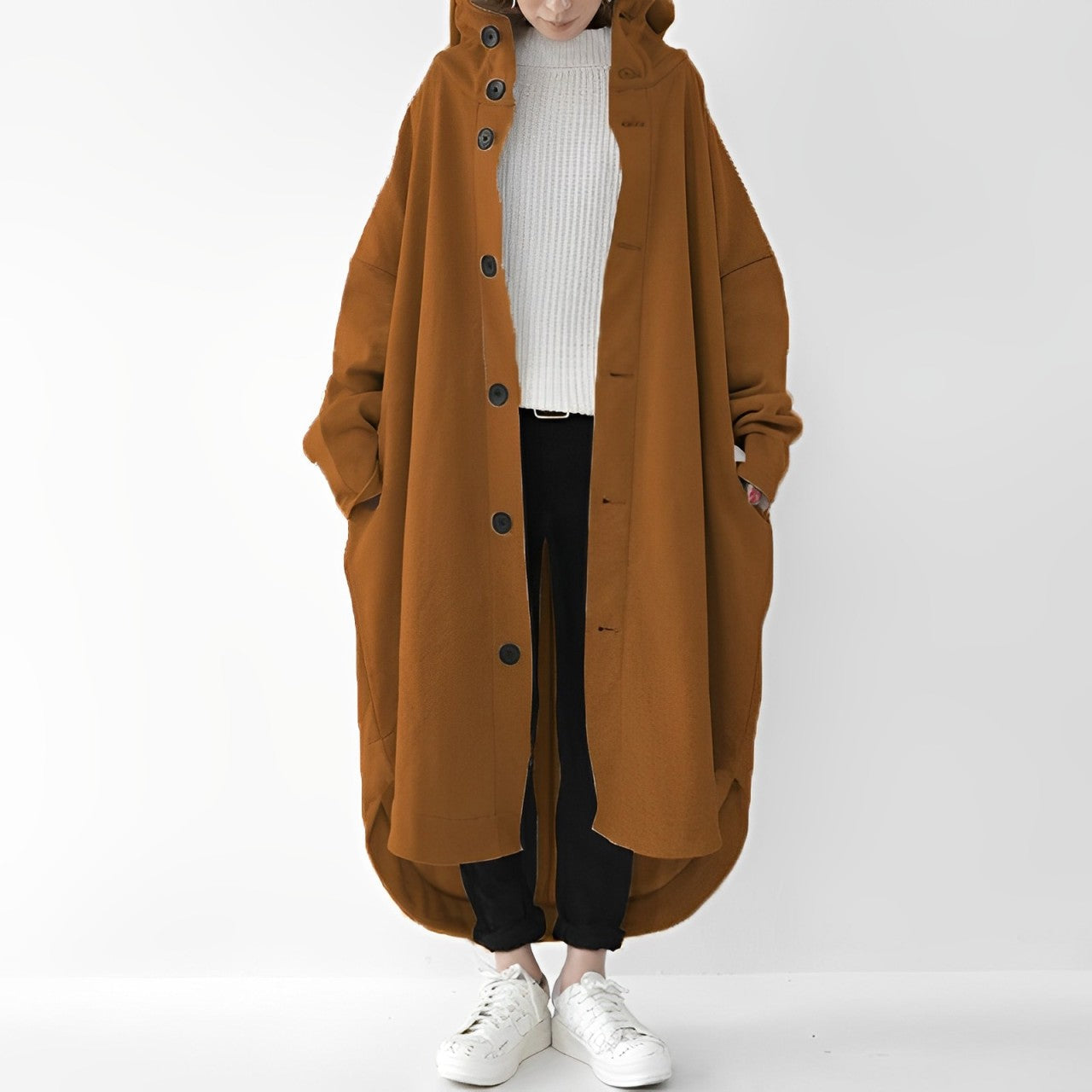 Cailyn - Gemütlicher langer Trenchcoat