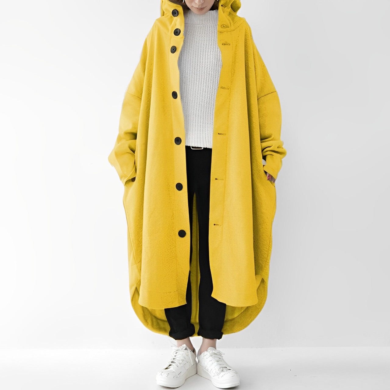 Cailyn - Gemütlicher langer Trenchcoat