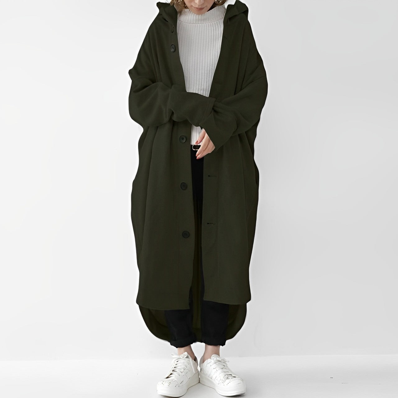 Cailyn - Gemütlicher langer Trenchcoat