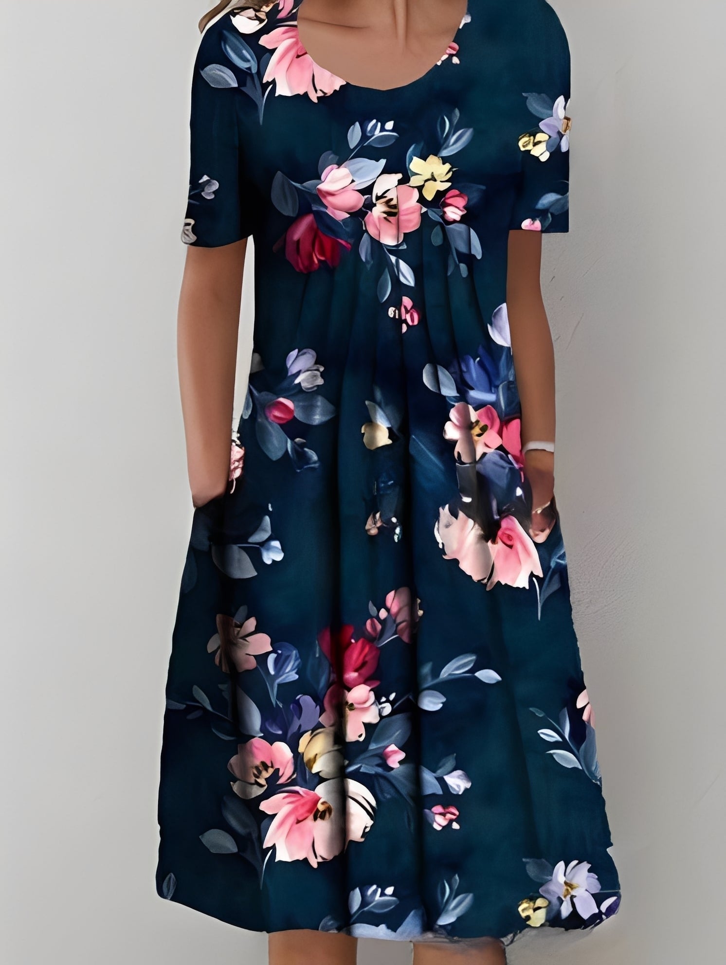 Jodie - Elegantes bedrucktes Damenkleid