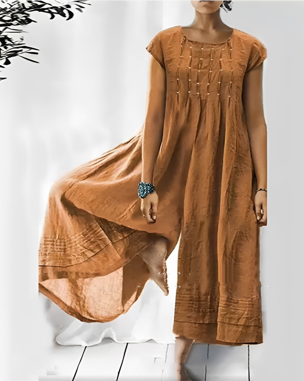 Claudia - Eleganter Jumpsuit mit kurzen Ärmeln für Damen