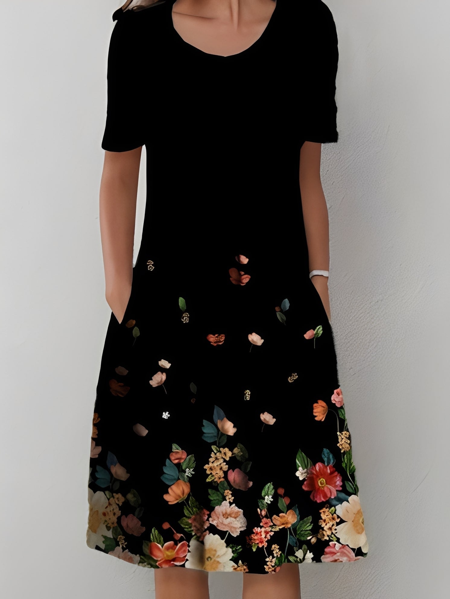 Jodie - Elegantes bedrucktes Damenkleid