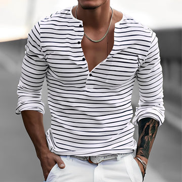Thomson - Stilvolles Gestreiftes Langarmshirt