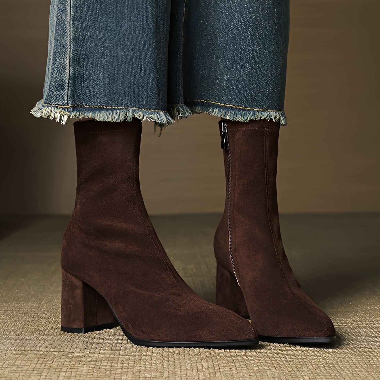Mikayla - Komfortable Stiefel mit Absatz und Reißverschluss