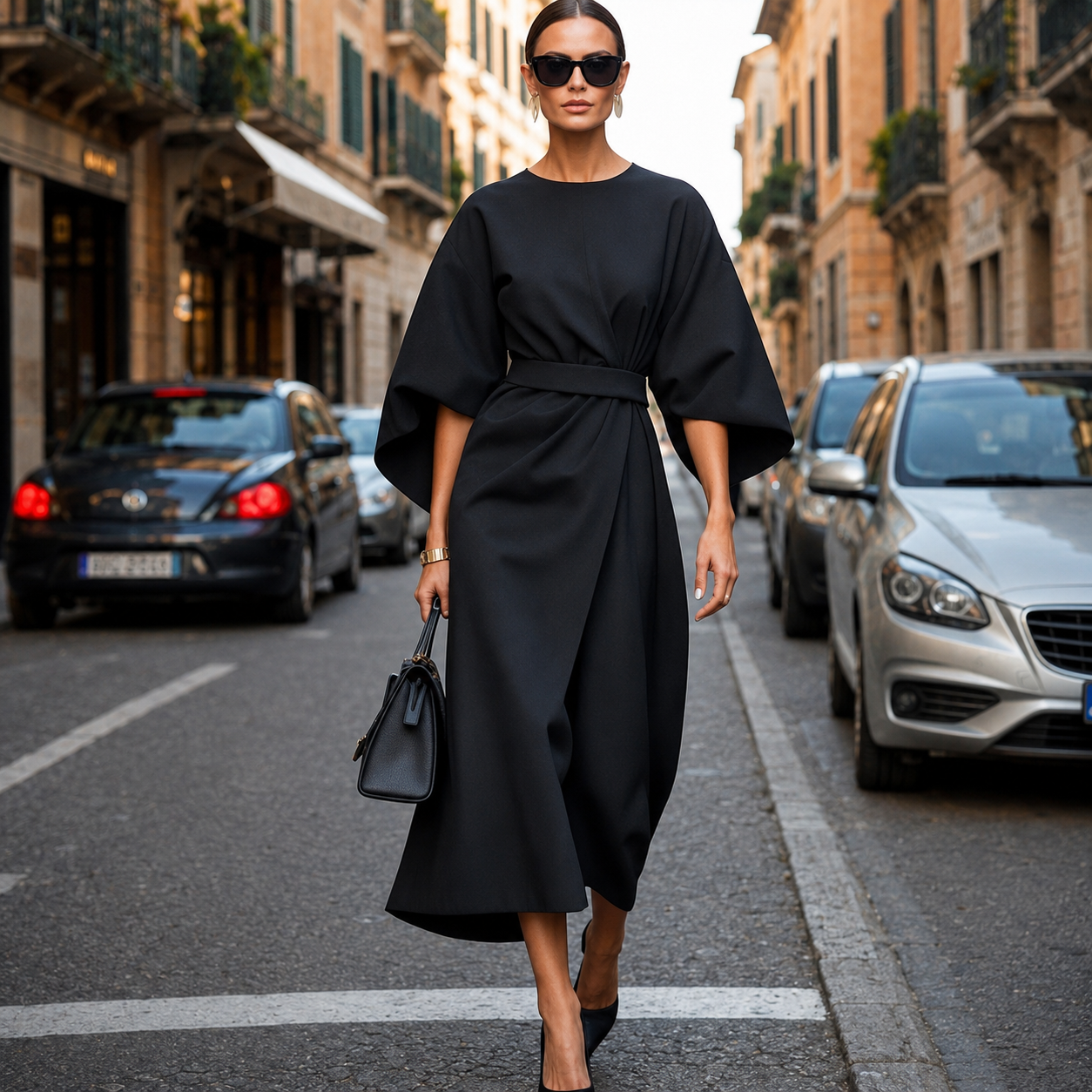 Sonia - Elegantes Kleid mit markanten Ärmeln