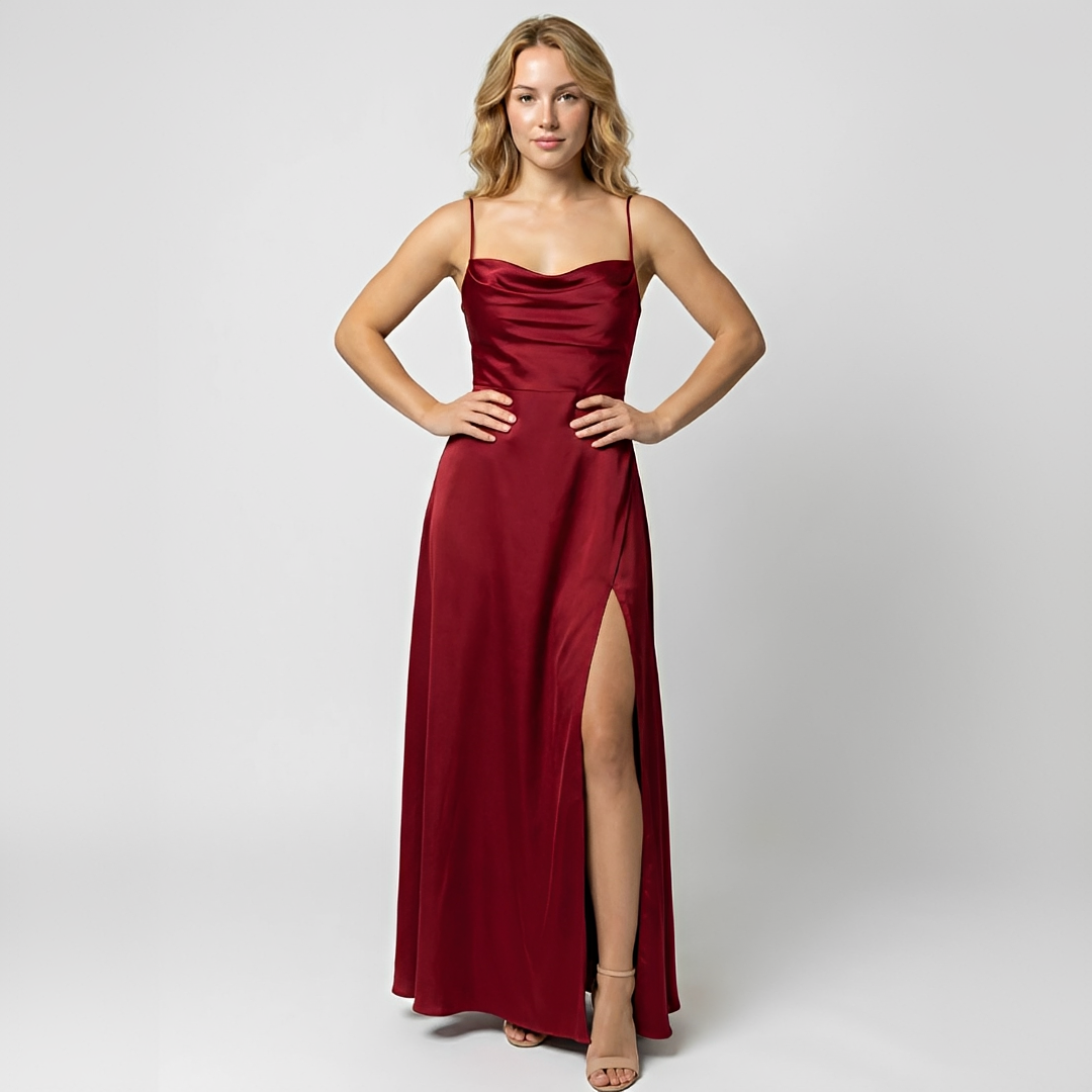 Glenda - Elegantes, fließendes Damenkleid
