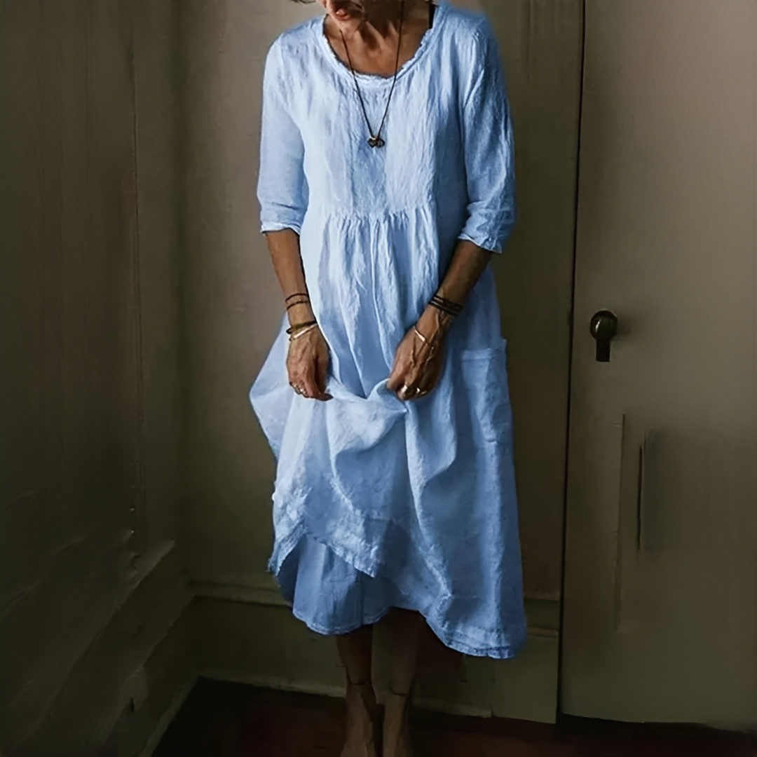 Aimee - Bequemes Plissiertes Kleid