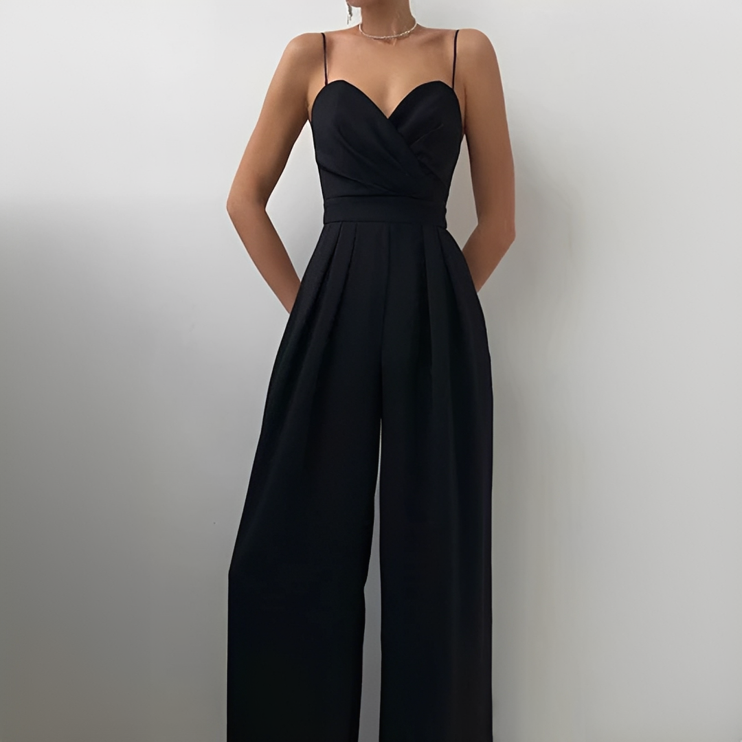 Glysha - Stilvoller Damenoverall mit weitem Bein