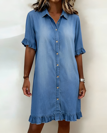 Priscilla - Elegantes Kleid mit Knopfleiste