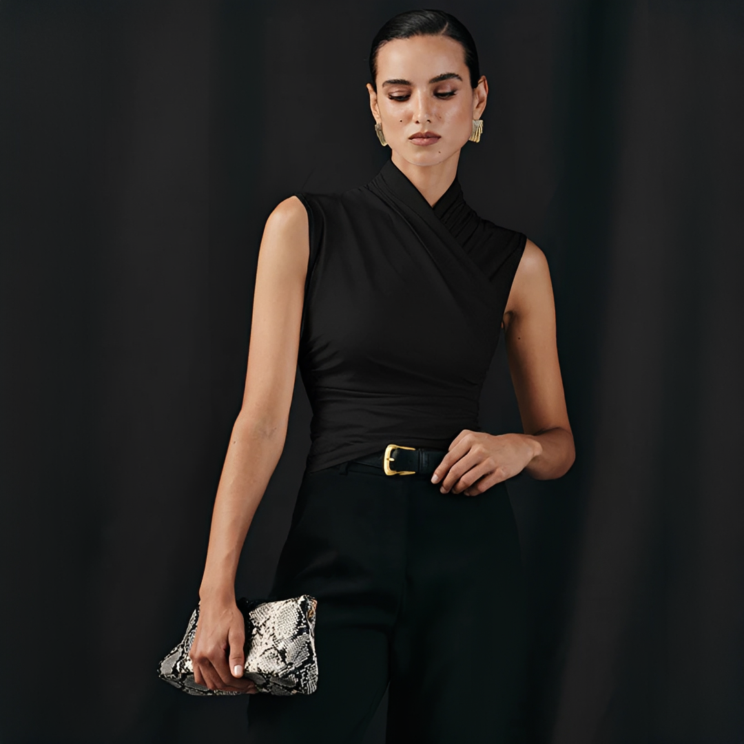 Mireya - Elegantes Kreuzhals-Top