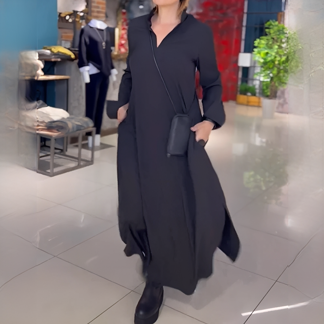 Cassie - Lässiges Langarmkleid