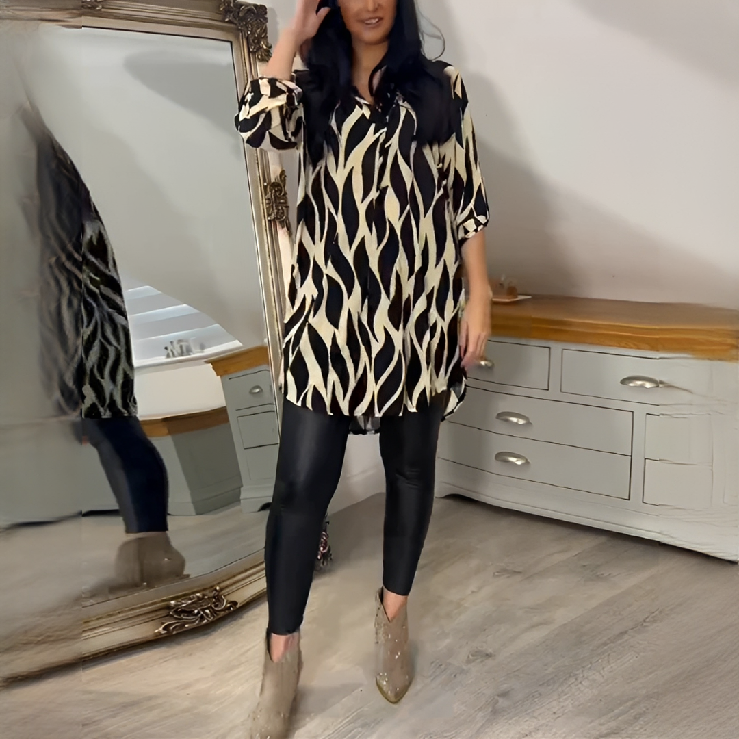 Desiree - Stilvolle V-Ausschnitt-Bluse