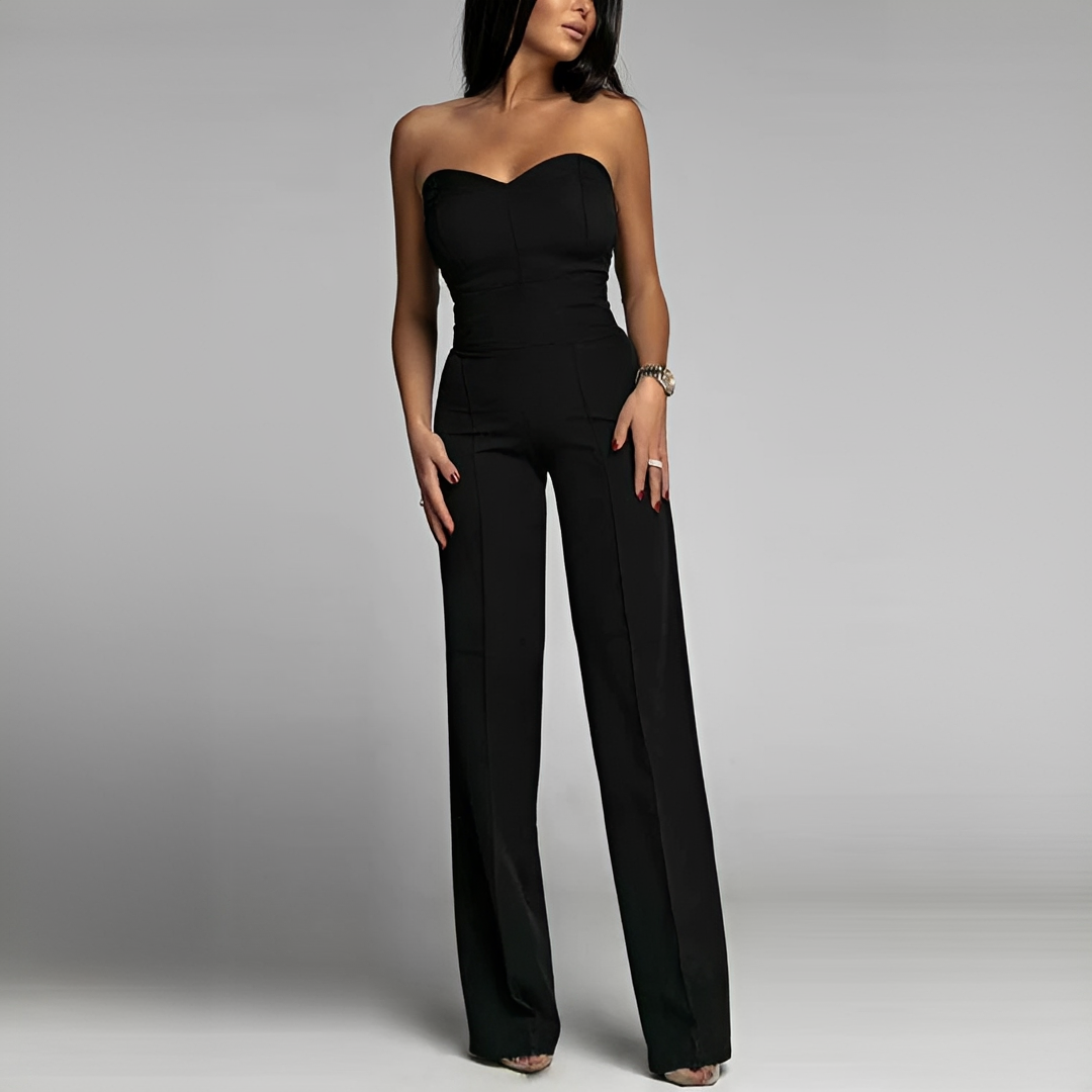 Meriam - Eleganter Damenoverall mit schulterfreiem Design
