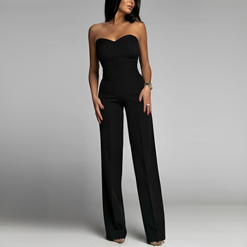 Meriam - Eleganter Damenoverall mit schulterfreiem Design
