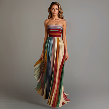 Gracelyn - Stilvolles Tube Top Maxi Kleid