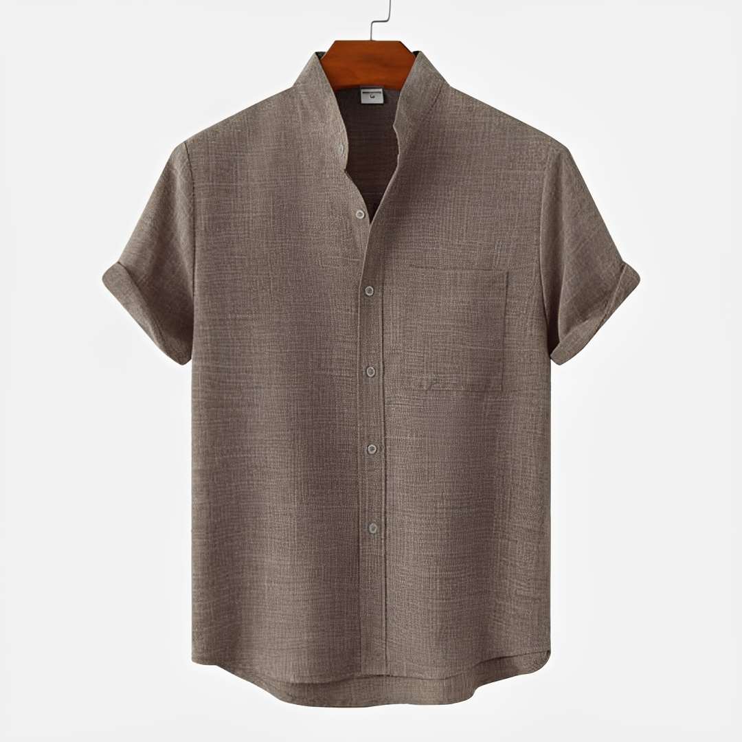 Hayden - Einfaches Button-Up-Polohemd