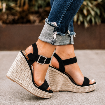 Laquita - Elegante Keilsandalen