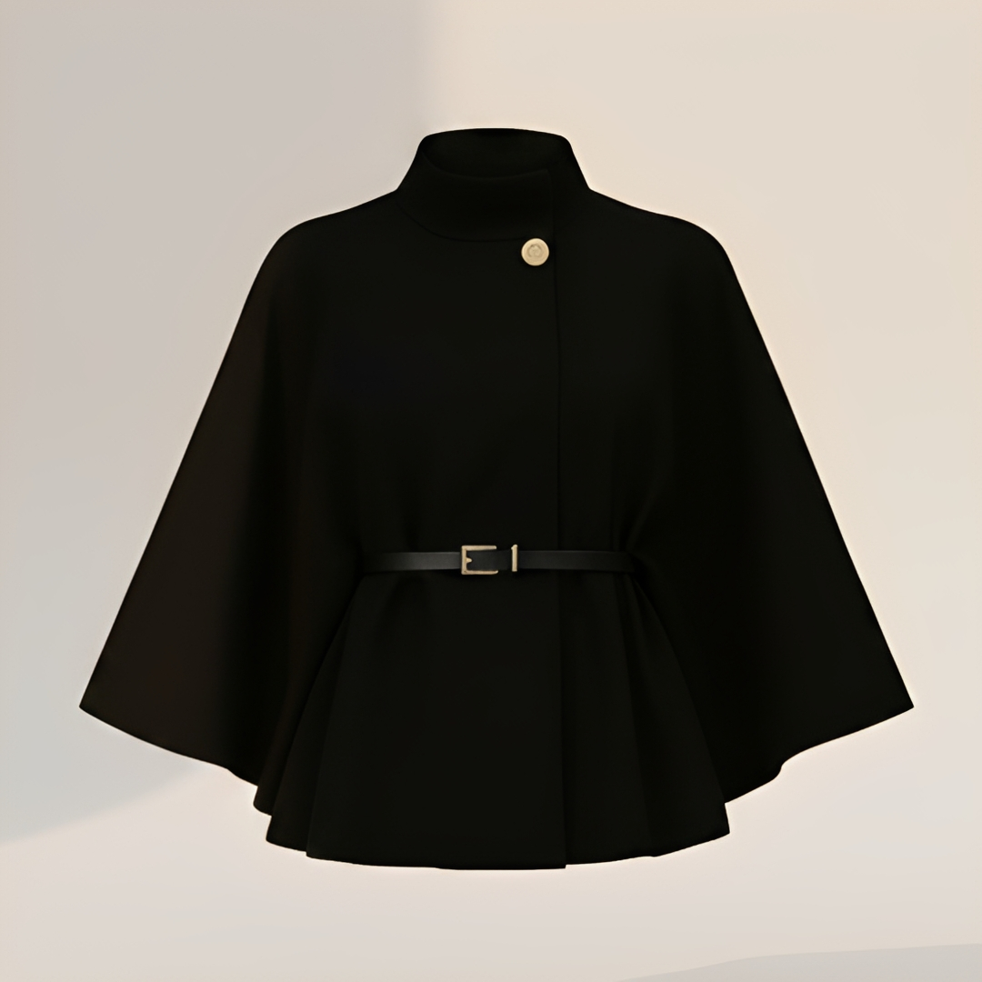 Lindsey - Elegante Jacke mit Gürtel und Fledermausärmeln