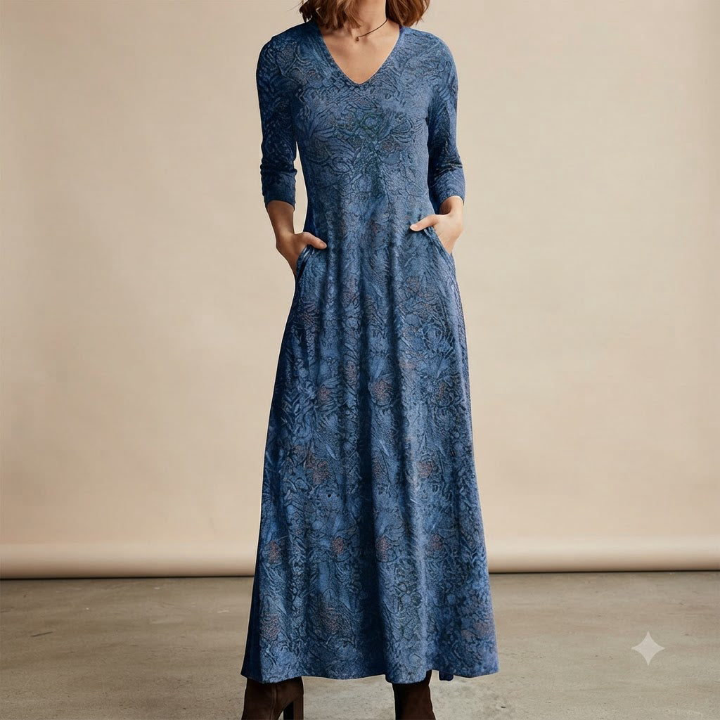 Adeline - Retro-Kleid mit langen Ärmeln