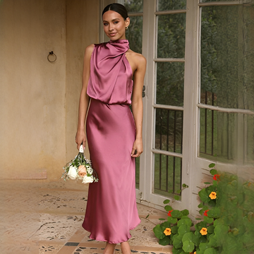 Juliana - Elegantes schulterfreies Neckholder-Kleid