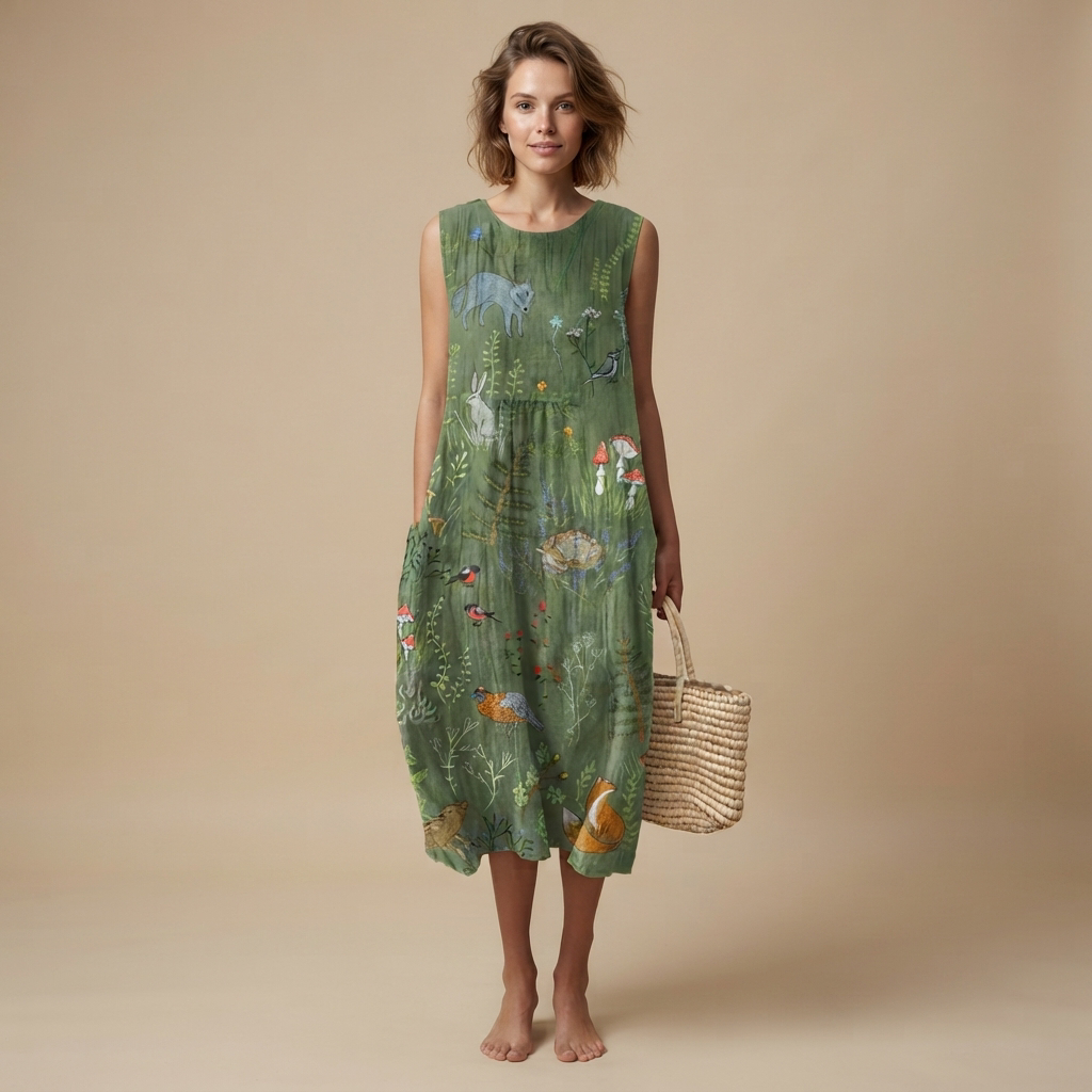 Elisa - Stilvolles ärmelloses Kleid